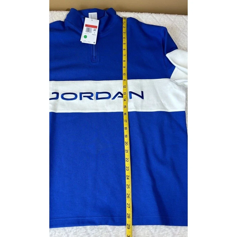 NWT Jordan Sport Dri Fit  1/4 Zip Golf Fleece Pullover Lightweight Size L   $100